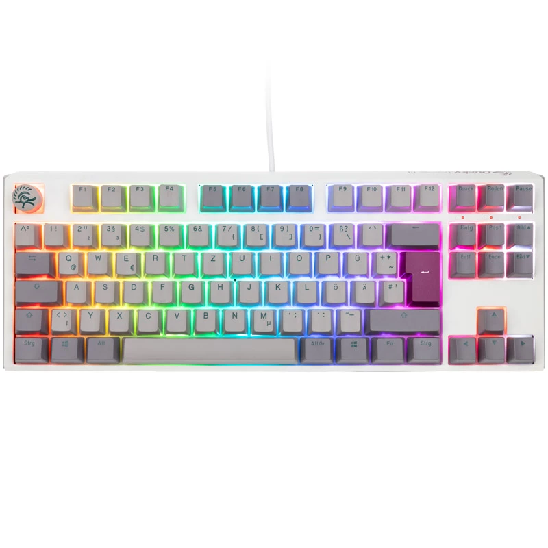 Ducky One 3 TKL Mist harmaa -näppäimistö pelikäyttöön USB saksa