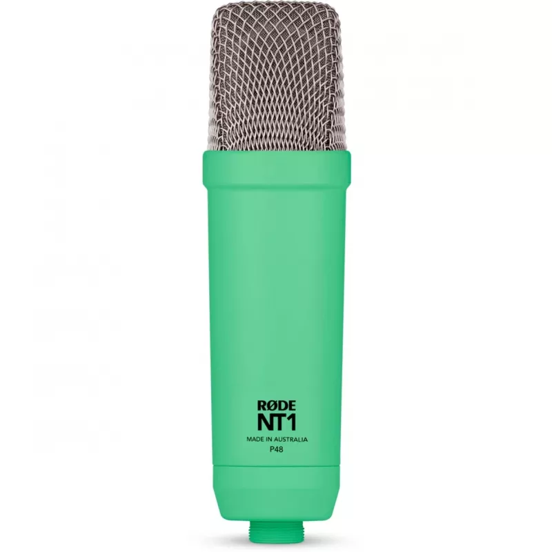 NT1 Signature + XLR-kaapeli + pöytämikrofonivarsi, mikrofoni vaaleanvihreä, paketti