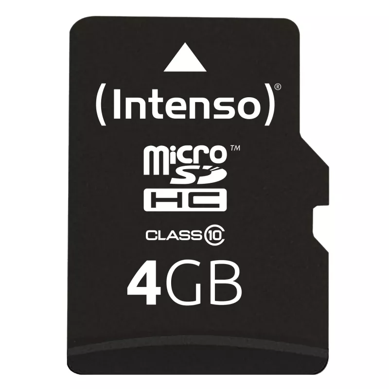 MUISTI MICRO SDHC 4GB C10/W/ADAPTER 3413450 INTENSO