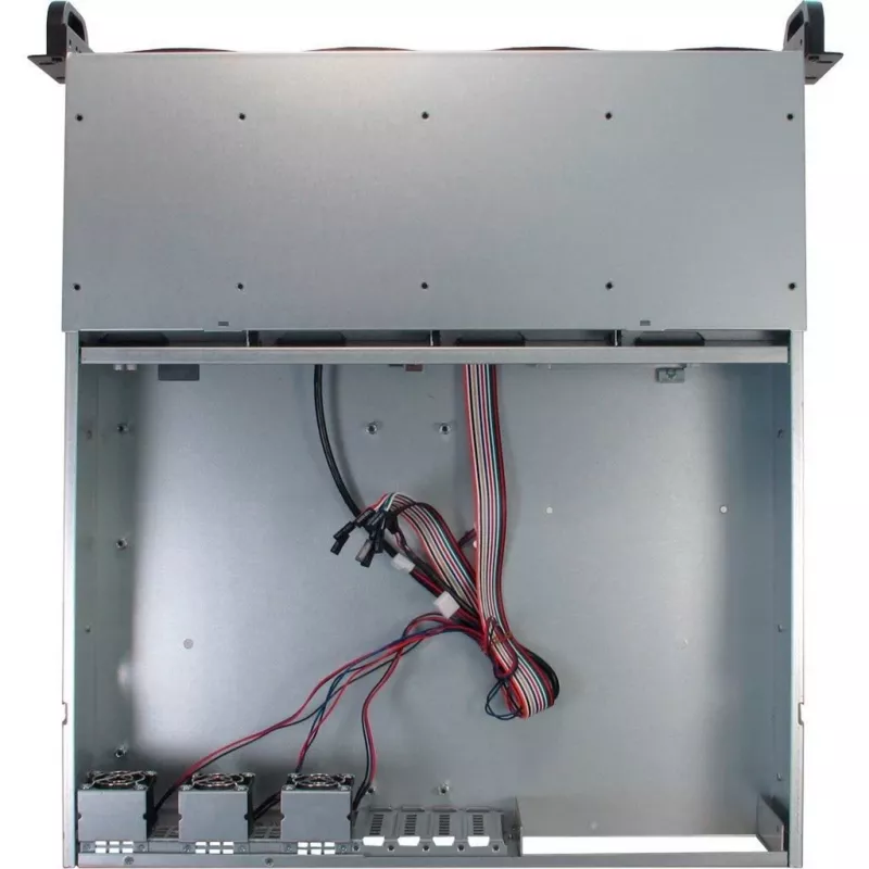 Palvelinkotelo Inter-Tech 2U 2404L rack musta, harmaa