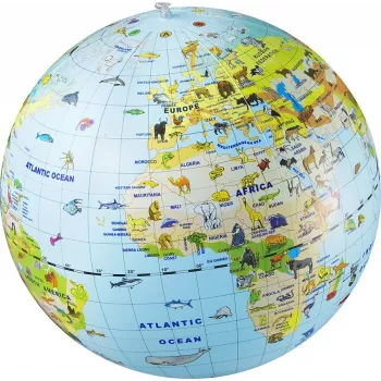 Caly Animal Globe Maxi karttapallo 50 cm, monivärinen