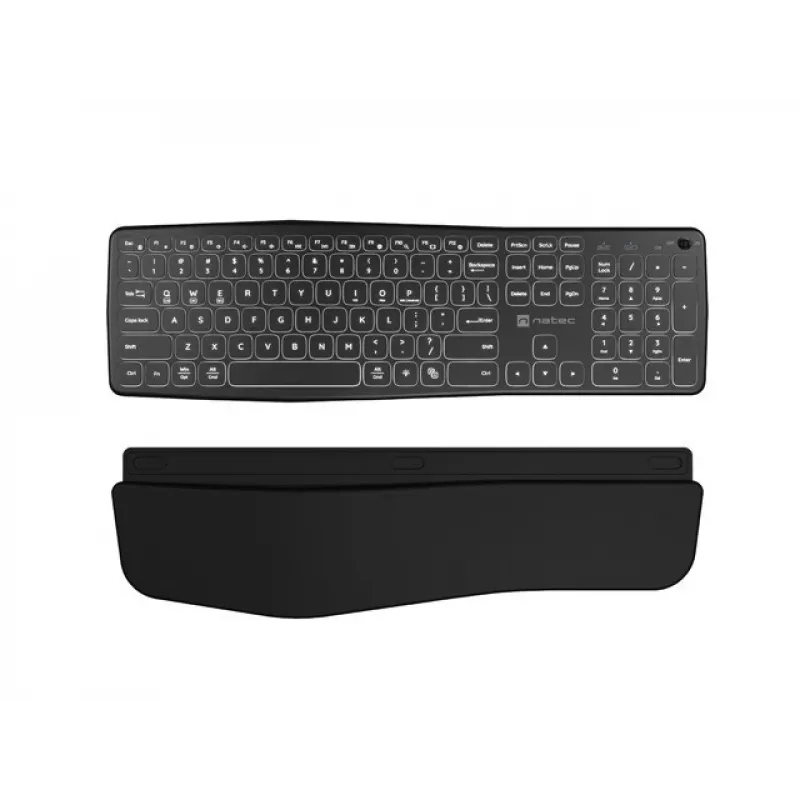 NATEC PORIFERA -näppäimistö koti-/toimistokäyttöön Bluetooth QWERTY US International musta