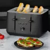 Salter EK5565MBLKFVDE Kuro 4 viipaleen leivänpaahdin