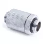 Alphacool ES D-Plug 25,5 mm G1/4 ulkokierre – G1/4 ulkokierre, kromi