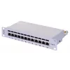 Patch-paneeli LANBERG PPF6-9012-S, 12-portti, metalli, harmaa, 1HE, 215×130×44.5 mm