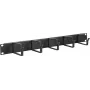 Kaapelinhallintapaneeli LOGON RAO100BL musta alumiini 48,3 cm
