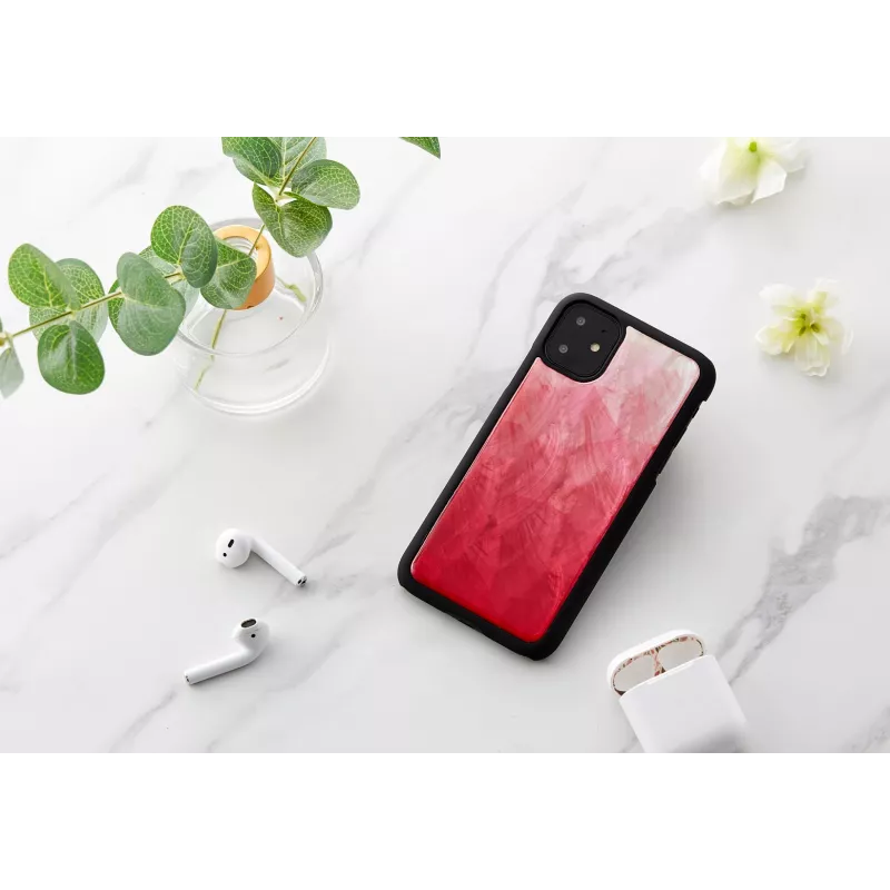 Älypuhelinkotelo iKins iPhone 11 — Pink Lake mustin korostuksin