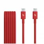 Apple USB-C - kudottu kaapeli – Rapid Red – kaapeli – digitaali/data (MDGF4ZM/A)