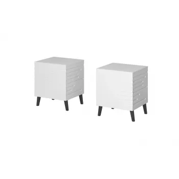 Yöpöytä cama meble NOVA 1 laatikko 44×40×52 cm, valkoinen matta