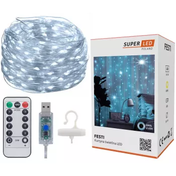 LED-verho Extralink KURTYNA LED 3x3 kaukosäätimellä (malli EX.73172)