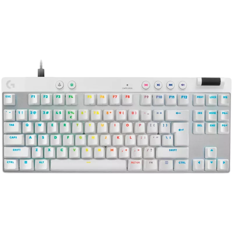 LOGITECH G PRO X TKL RAPID pelinäppäimistö - VALKOINEN - US INT'L - USB - EMEA28i-935 - LINEAR