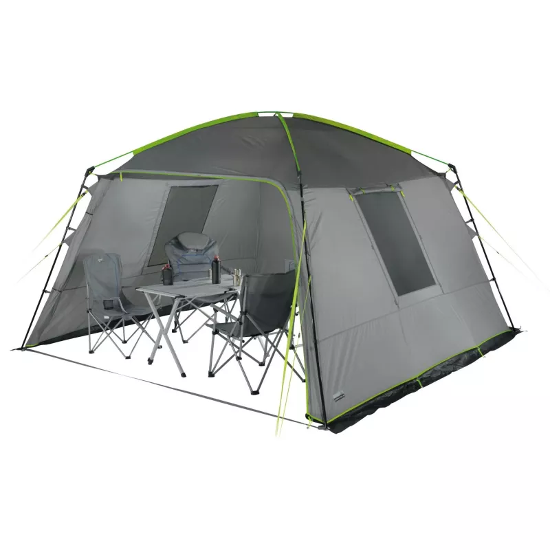 Paviljonki Cabana (harmaa/limetti, 3,5 m x 3,5 m)