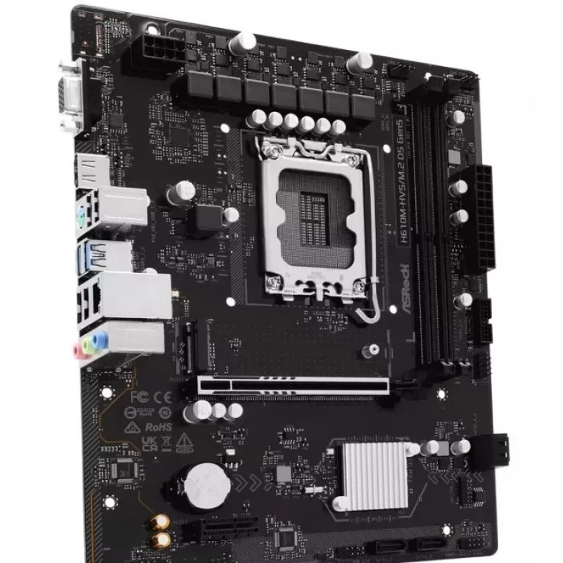 Emolevy ASRock H610M-HVS/M.2 D5 GEN5 – LGA1700, DDR5, PCIe 5.0, mATX