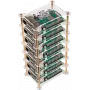 JOY-iT Tower - kotelo - messinki, akryyli - läpinäkyvä (RB-CASE+19)