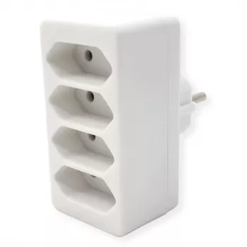 Pistorasia Bachmann 921.273 – 4× euro-pistorasia, valkoinen PVC