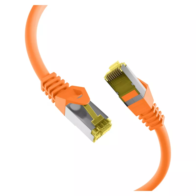 RJ45-patchkaapeli Cat.6A S/FTP LSZH Cat.7 kaapelikelalta oranssi