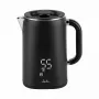 Jata JEHA1575 sähkökeitin, 1,7 l, 1500 W, 5 lämpötila-asetusta, musta/ruostumaton teräs