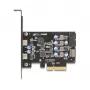 PCI Express x4 -kortti DELOCK 90345 2 ulkoisella USB Type-C liitännällä