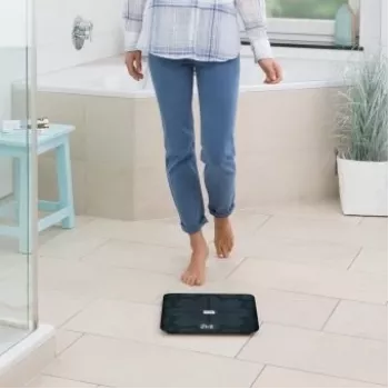 Medisana BS 450 kehonkoostumusvaaka, max. 180kg, musta, Bluetooth, ITO-anturit (40510)