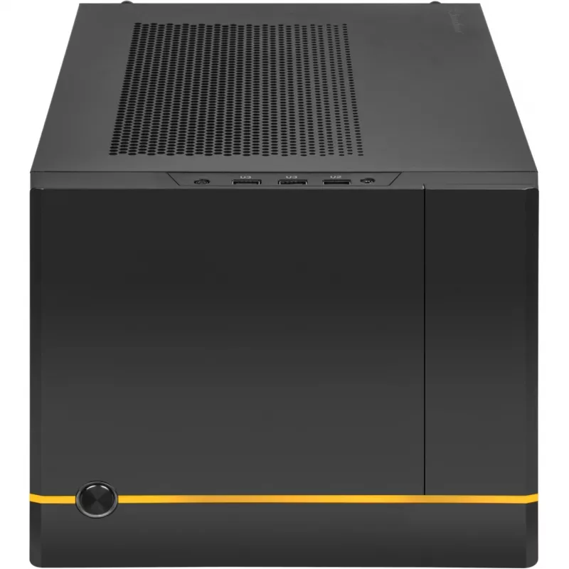 SilverStone SUGO SG14B - tornikotelo - Mini-DTX - ilman virtalähdettä (ATX / PS/2) - musta - USB/ääni (SST-SG14B)