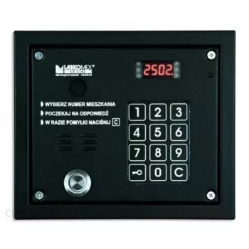 Äänipaneeli Laskomex CP-2503TP Dallas-avainlukijalla, musta