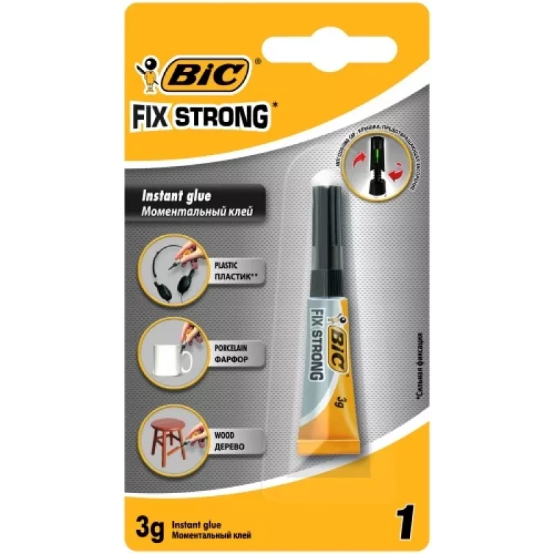 BIC GLUE FIX STRONG 3G LQD BL1 GRP2 EU, 1 kpl 9020852