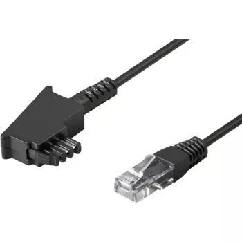 Wentronic Goobay - puhelinkaapeli - TAE-F (M) - RJ-45 (M) - 15 m - musta (51236)