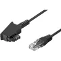 Wentronic Goobay - puhelinkaapeli - TAE-F (M) - RJ-45 (M) - 15 m - musta (51236)