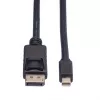 Roline DisplayPort-kaapeli, DP ST - Mini DP ST, musta, 1,5 m (11.04.5638)