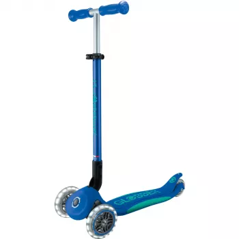 Primo Foldable Plus Lights, skootteri tummansininen/turkoosi