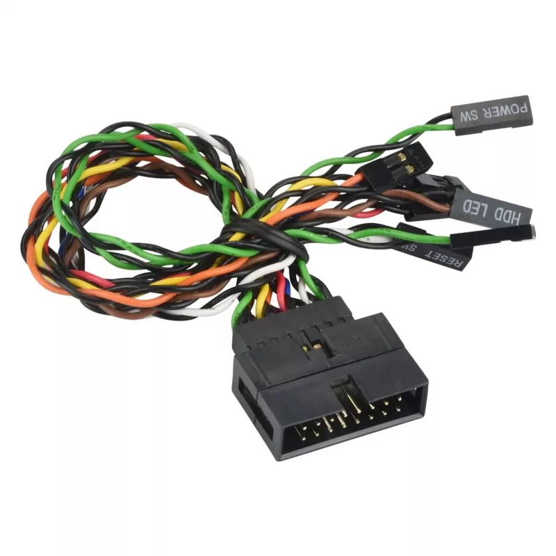 Supermicro CBL-0084L 16-pinninen etupaneelin jakokaapeli, 15 cm