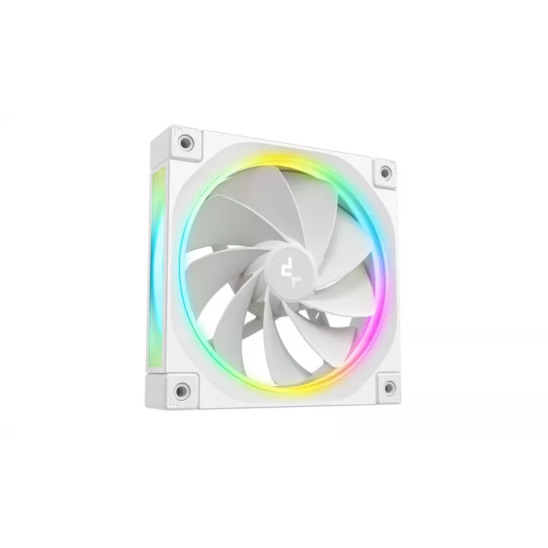 DeepCool FL12R WH 3-in-1 Reverse 120 mm kotelotuulettimet, 3 kpl, 500-2150 r/min, 93,45 m³/h, nestedynaaminen laakeri, 4-nastainen PWM, 33,9 dB, valkoiset
