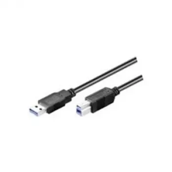 Wentronic Goobay USB 3.0 SuperSpeed -kaapeli, musta, 1,8 m – USB 3.0-pistoke (tyyppi A) > USB 3.0-pistoke (tyyppi B) (93655)
