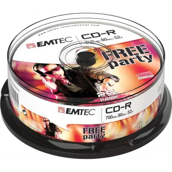 Emtec ECOC802552CB CD-R 700 MB 52x 25 kpl