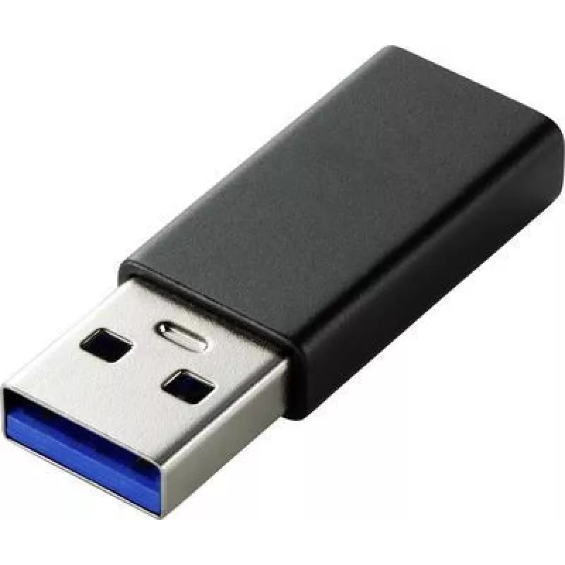 Renkforce RF-4472306 kaapelin sovitin USB Type-A - USB Type-C musta (RF-4472306)