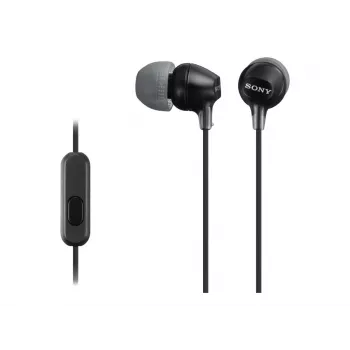 Sony MDR-EX15AP, johdollinen, 8 - 22000 Hz, puhelut/musiikki, 3 g, kuulokemikrofoni, musta