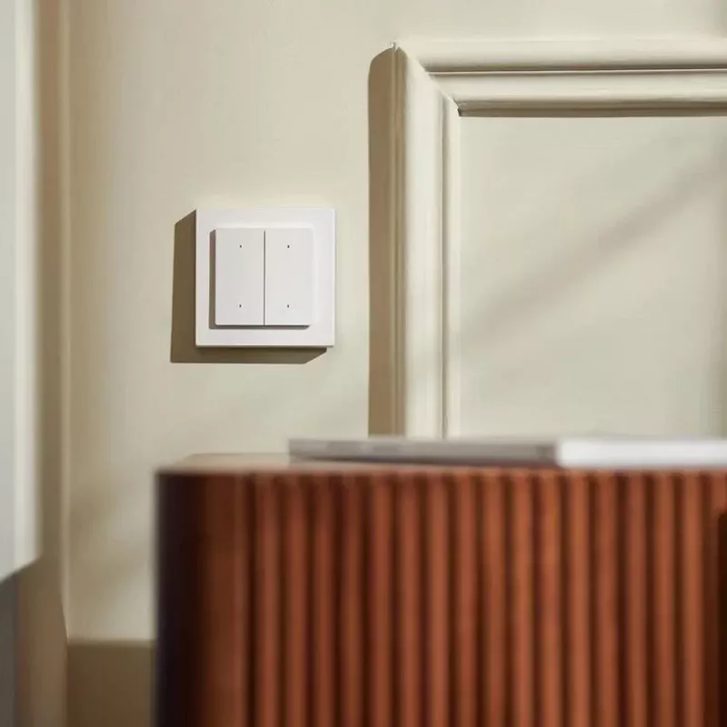 AQARA valokatkaisin H2 EU (4 painiketta, 2 kanavaa) (WS-K08D) – Zigbee- ja Thread-seinäkatkaisin 2 releellä