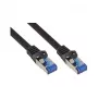 Good Connections Cat.6A patch-kaapeli SmartFLEX HF musta 0,25 m
