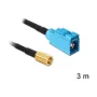 Koaksiaalikaapeli DeLOCK 88652 RG-174 3 m SMB FAKRA Z musta