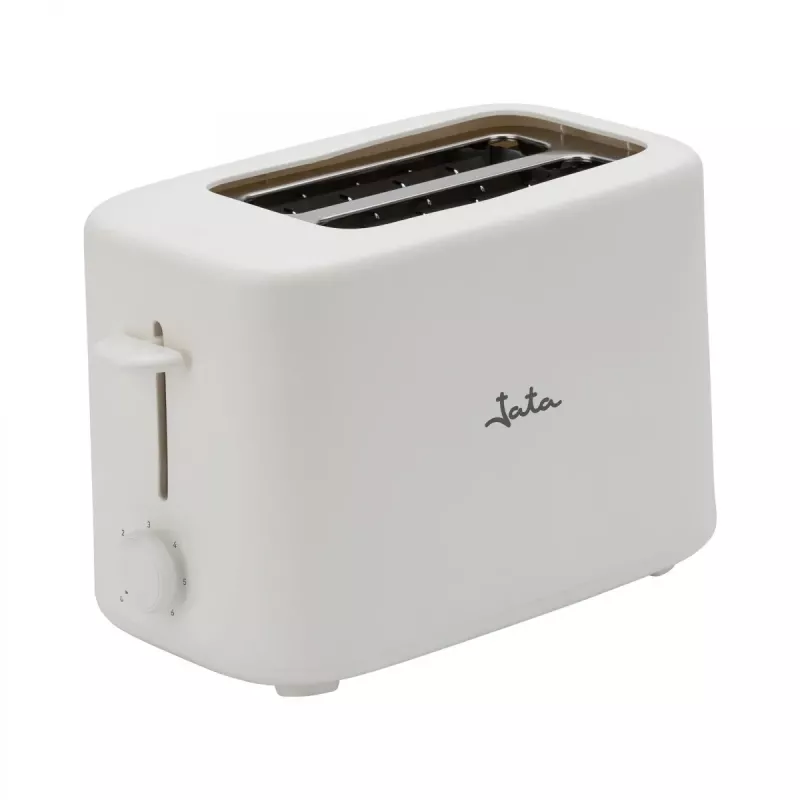 Jata JETT1048 leivänpaahdin, 2 aukkoa, 750 W, 6 paahtoastetta, valkoinen