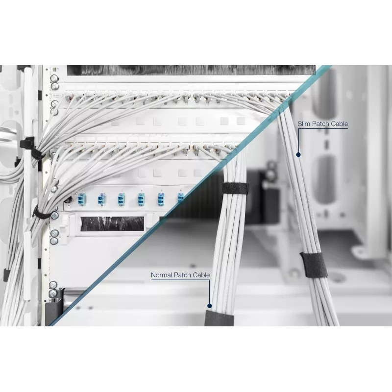 DIGITUS CAT 6A U/UTP ohut patch-kaapeli RJ-45 Cat6a 2m harmaa