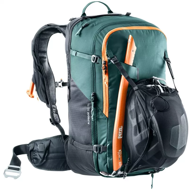 Deuter Alproof 30 SL lumivyöryreppu - musta/vihreä Denim