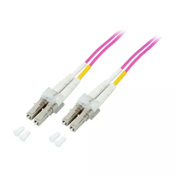 Kuitupatch-kaapeli Duplex OM4 (multimode, 50/125) LC/LC, 1 m, Good Connections® (LW-801LC4)