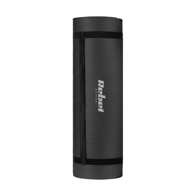 Rebel Active RBA-3151-BK voimistelumatto, TPE, 183 x 61 cm, 6 mm, musta