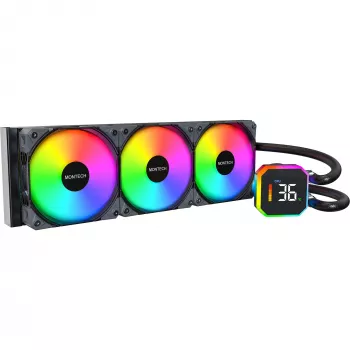 CPU-jäähdytin MULTI-SOCKEL musta/HYPERFLOW DIGITAL 360 MONTECH