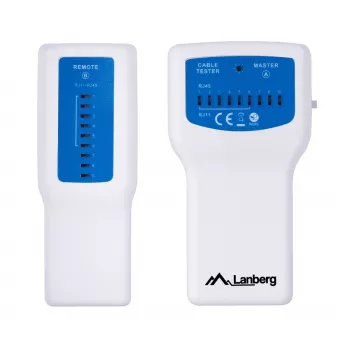 Lanberg NT-0402 PoE-verkkokaapelitesteri, sininen/valkoinen