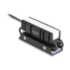 Jäähdytyssiili DELOCK 18460 M.2 SSD 2280 — alumiini/kupari, RGB 5V, musta