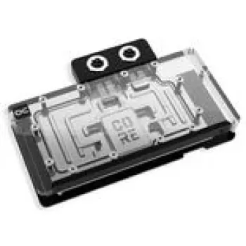 Nestekylmäblokki Alphacool Core RX 9070 XT Swift+ läpinäkyvä kromi GPU:lle