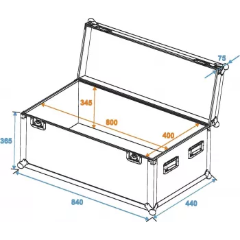 ROADINGER yleiskotelo Profi 80x40x40cm (30126905)