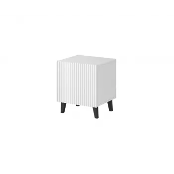 Yöpöytä cama meble PAFOS 2 kpl, 45x40x51 cm, valkoinen matta, MDF/lastulevy, 16 mm rungon paksuus